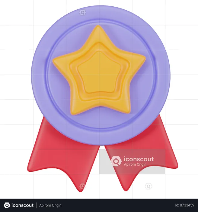 Star Badge  3D Icon