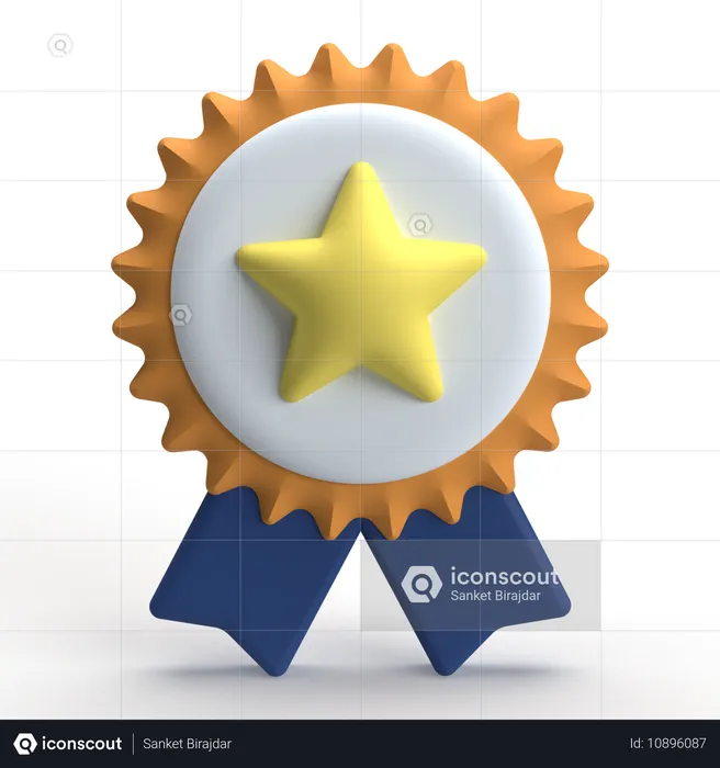 Star Badge  3D Icon