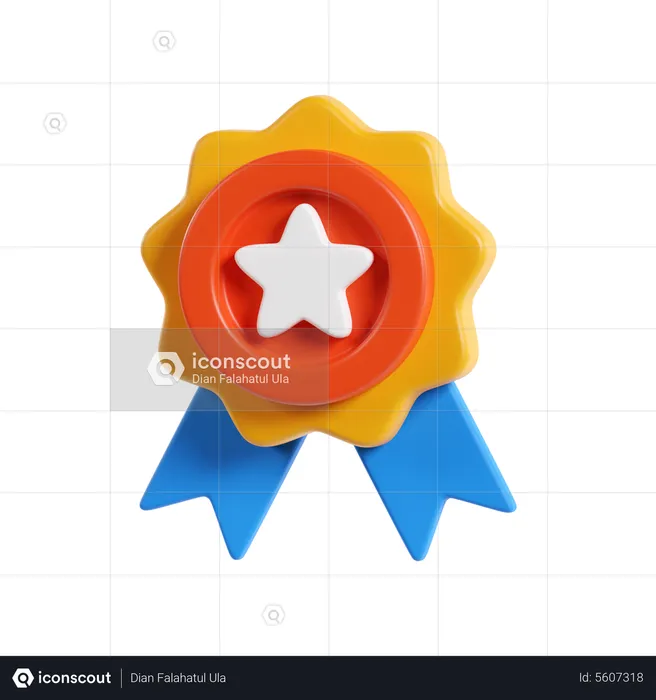 Star Badge  3D Icon