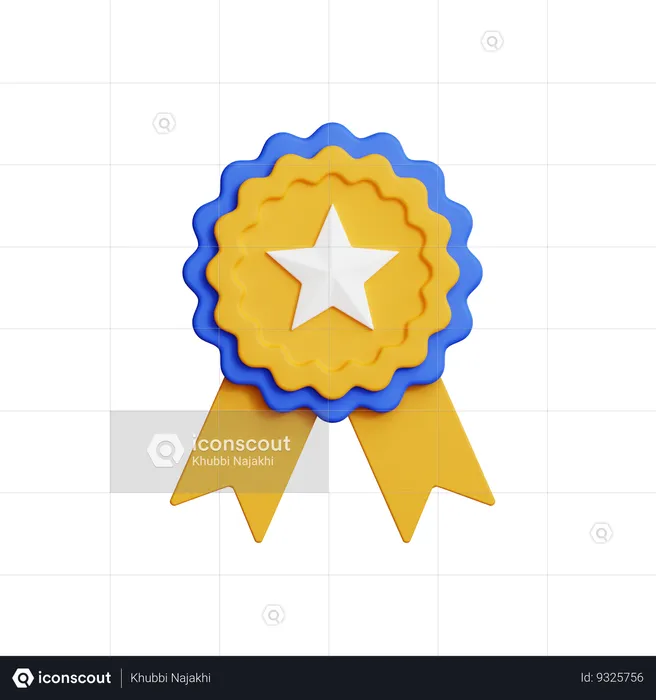 Star Badge  3D Icon