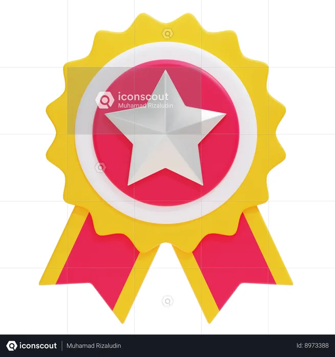 STAR BADGE  3D Icon