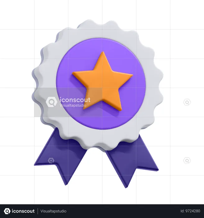 Star Badge  3D Icon