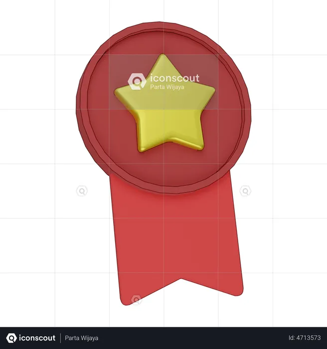 Star Badge  3D Icon