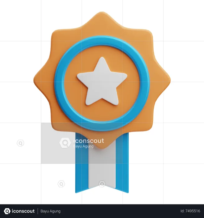 Star Badge  3D Icon