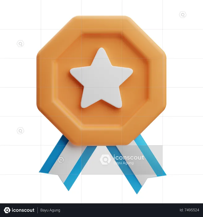 Star Badge  3D Icon