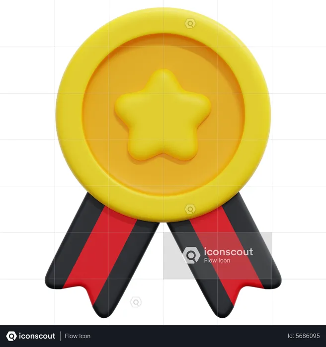 Star Badge  3D Icon