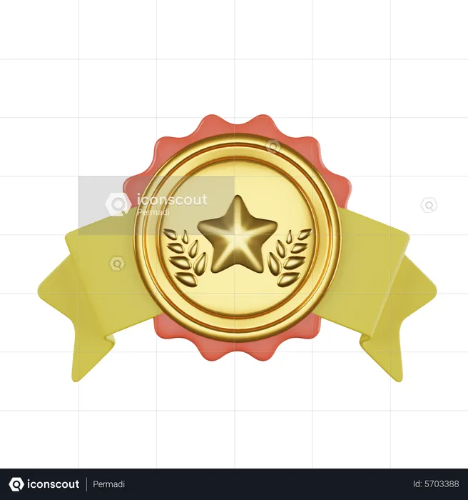 Star Badge  3D Icon