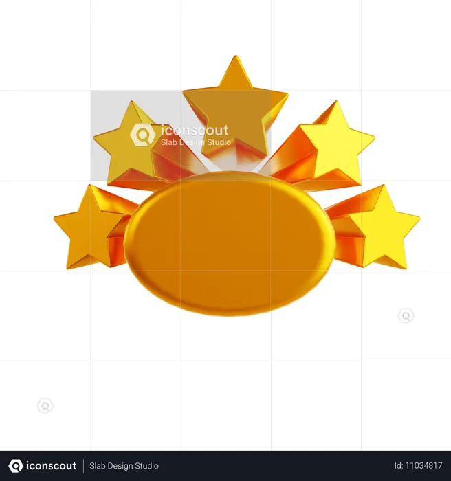 Star Badge  3D Icon