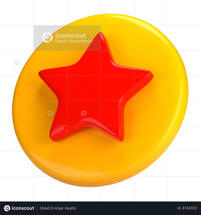 Star Badge  3D Illustration