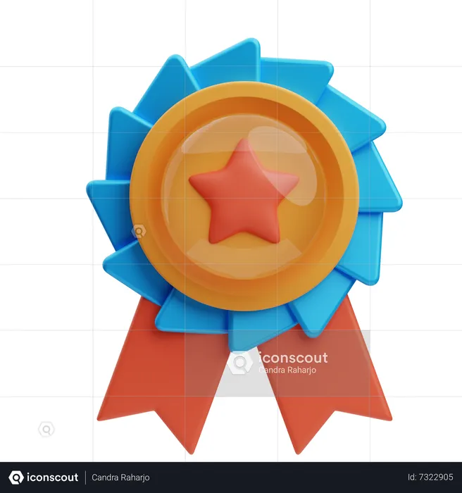 Best Seller Badge 3D Icon download in PNG, OBJ or Blend format