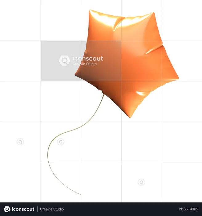 Star Balloon  3D Icon
