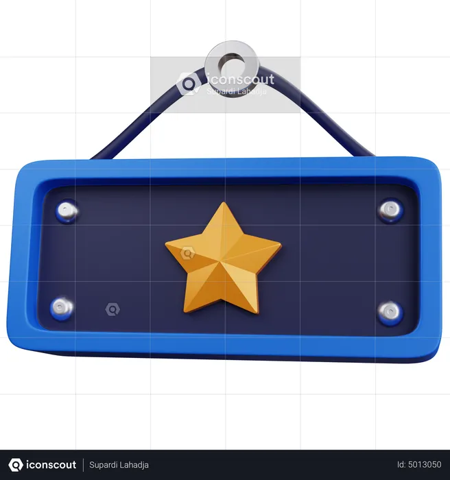 Star Board  3D Icon