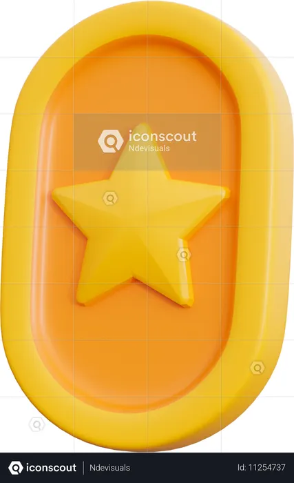 Star Coin  3D Icon