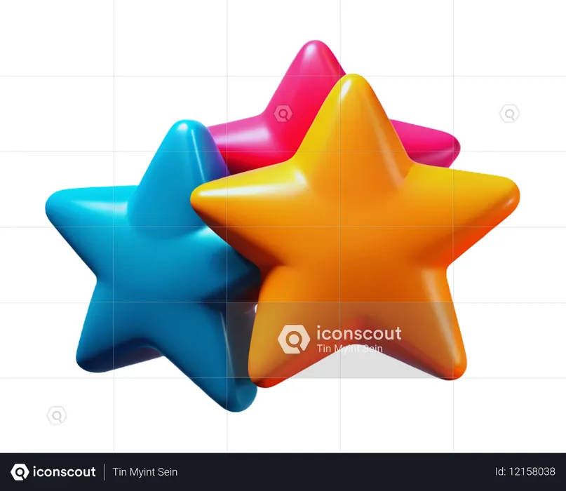 Star Decorations  3D Icon