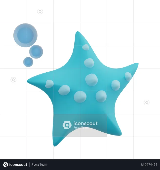 Star Fish  3D Illustration
