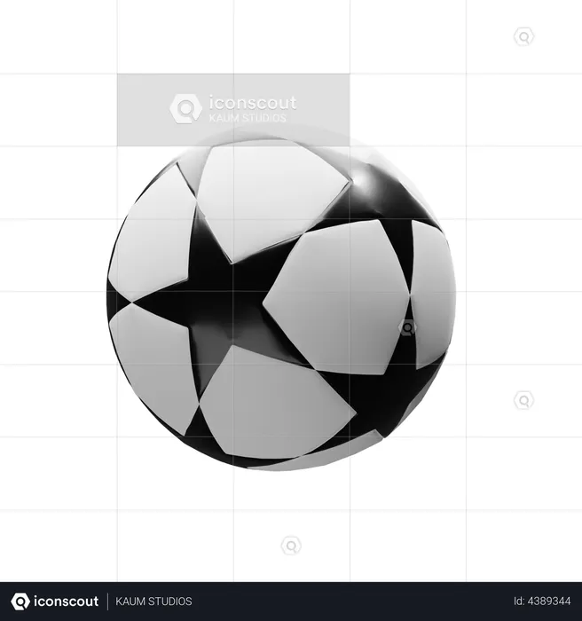 Star Football  3D Illustration