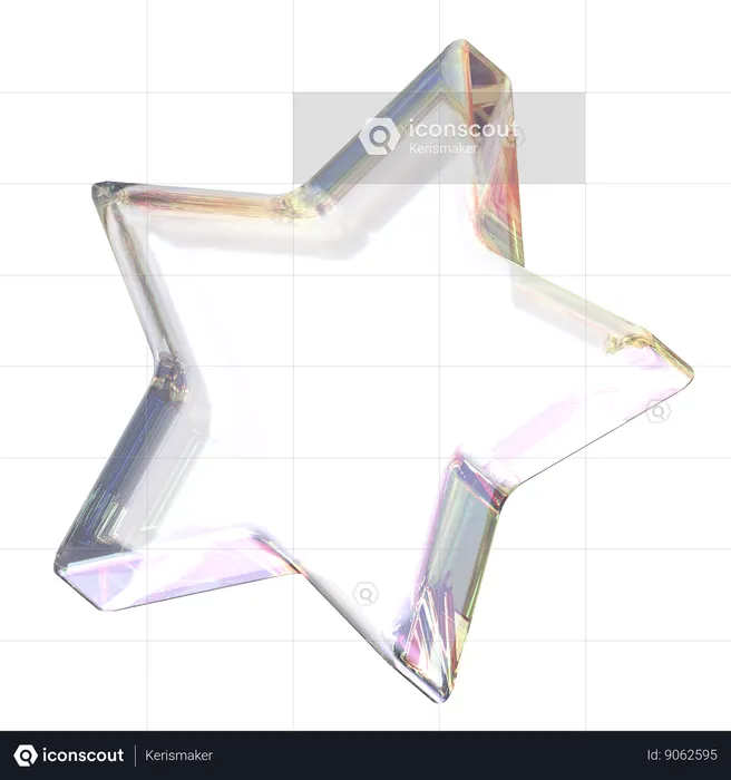 Star Glass  3D Icon