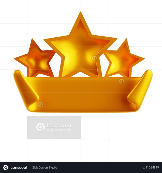 Star Label  3D Icon