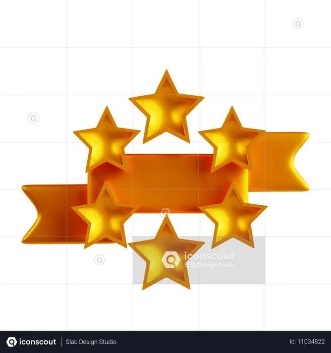 Star Label  3D Icon