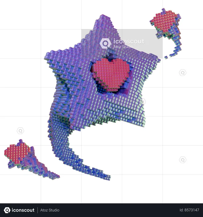 Star Love Shape  3D Icon
