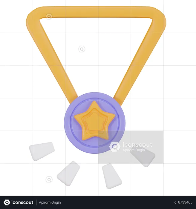 Star Medal  3D Icon