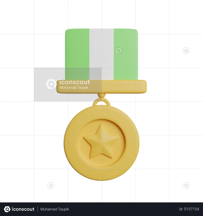 Star Medal  3D Icon