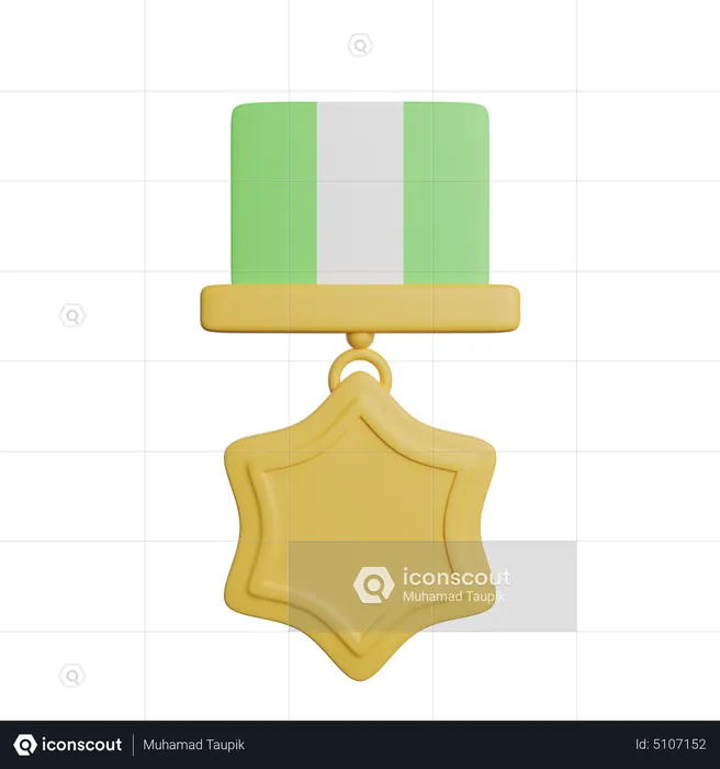 Star Medal  3D Icon