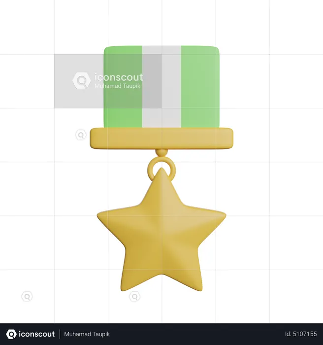 Star Medal  3D Icon