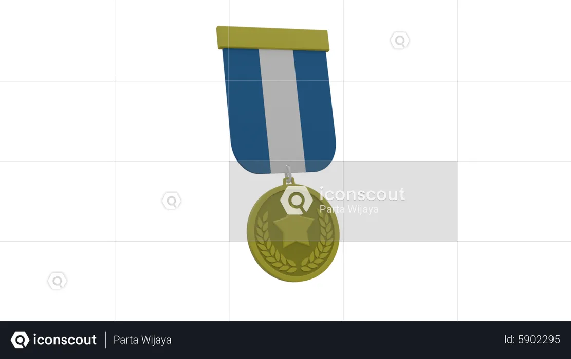 Star Medal  3D Icon