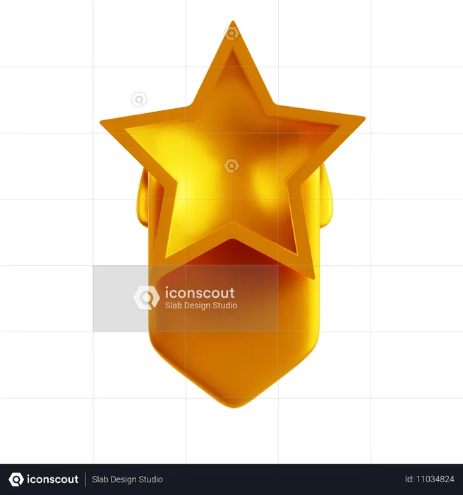 Star Medal  3D Icon