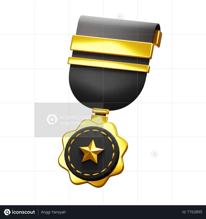 Star Medal  3D Icon