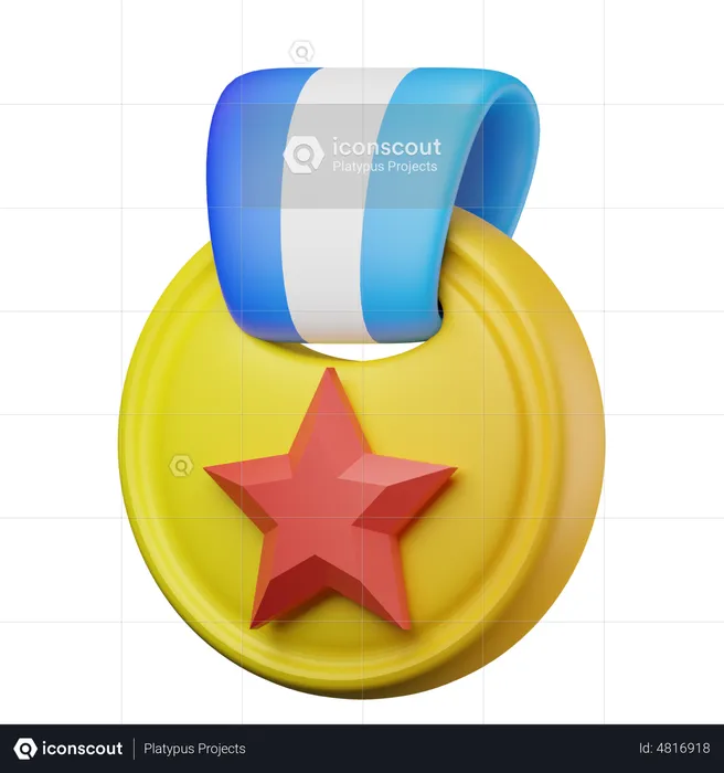 Star Medal  3D Icon