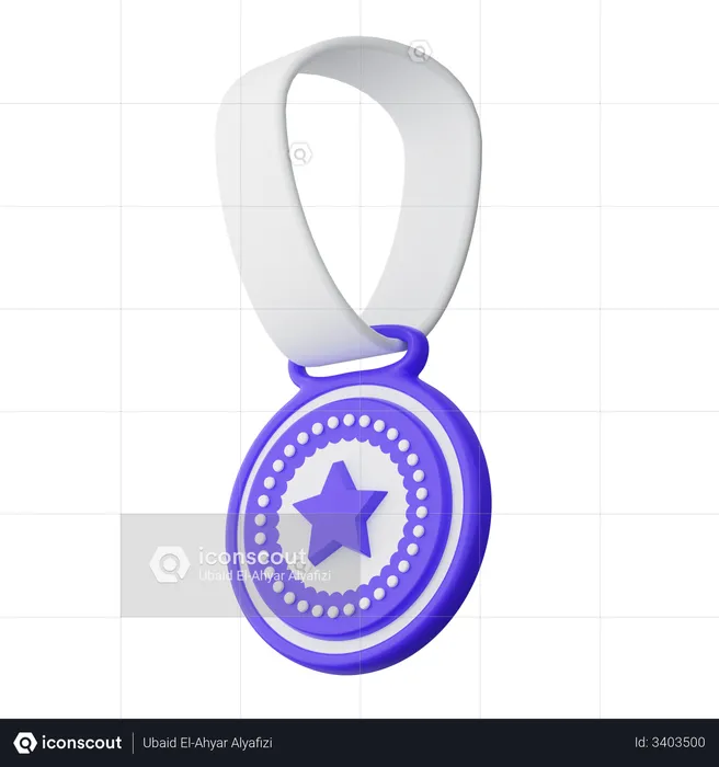 Star Medal  3D Illustration