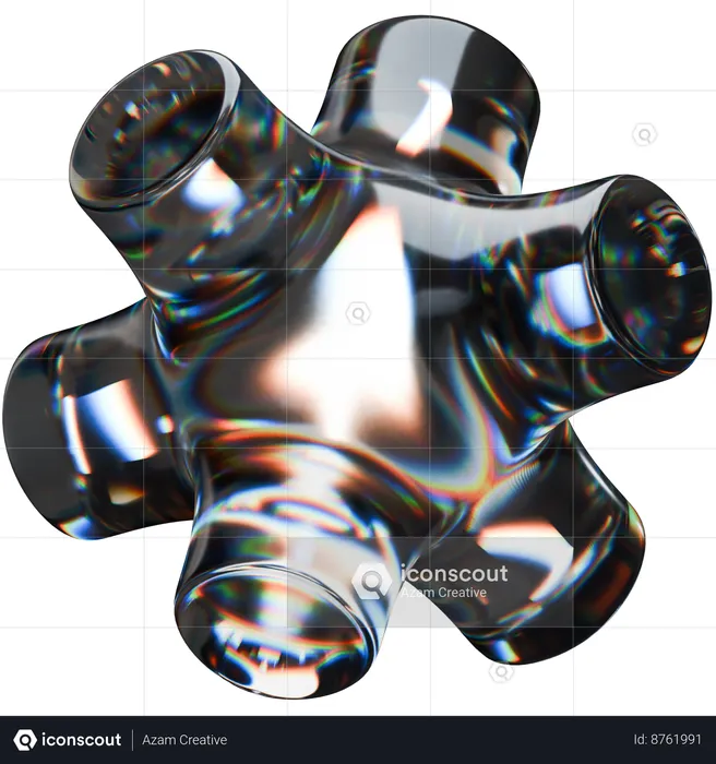 Star Mixer Abstract Shape  3D Icon