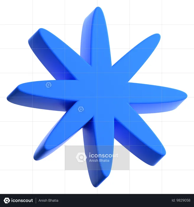 스타 스파클  3D Icon