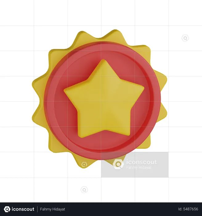 Star Sticker  3D Icon