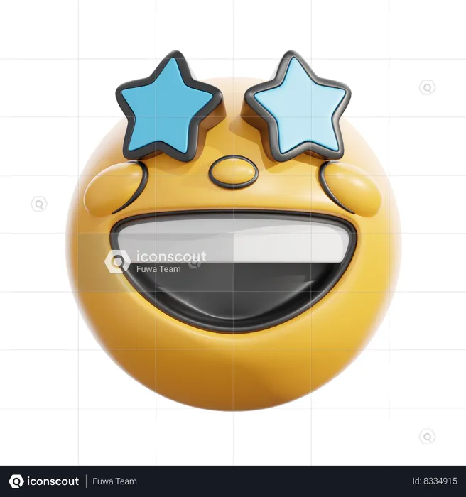 Star-struck Emoji 3D Icon