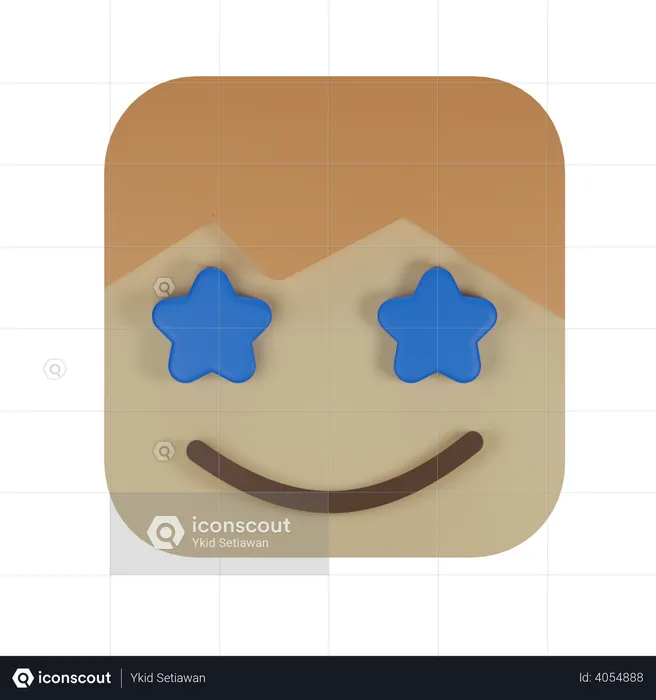 Star struck Emoji 3D Emoji