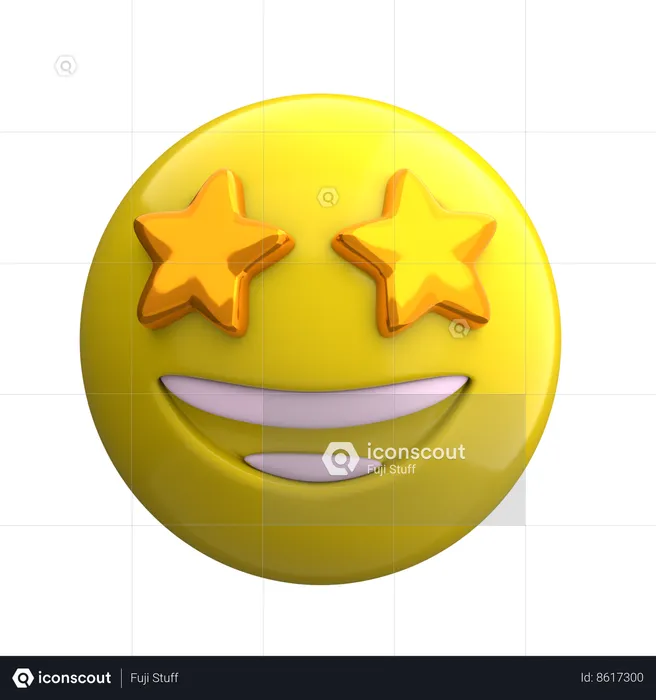 Star Struck Emoji Emoji 3D Icon