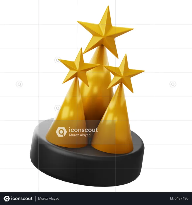 Star Trophy  3D Icon