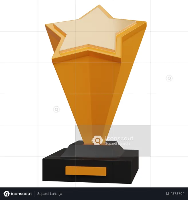 Star Trophy  3D Icon