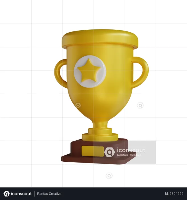 Star Trophy  3D Icon