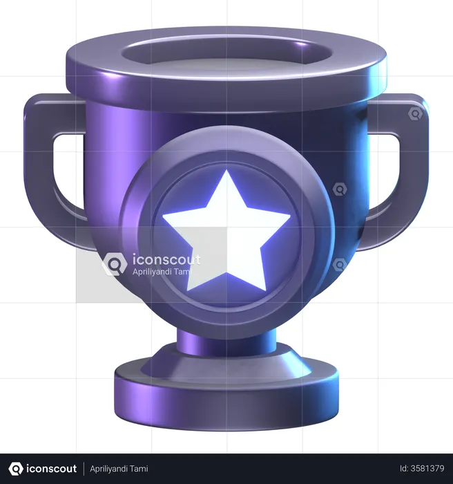 Star Trophy  3D Illustration