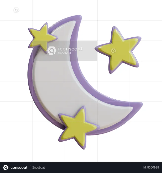 Starry Night  3D Icon