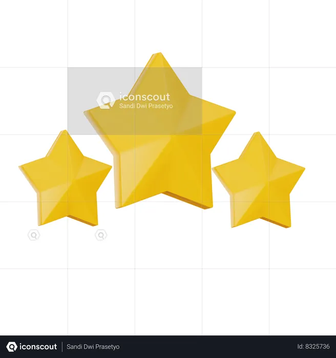 Stars  3D Icon