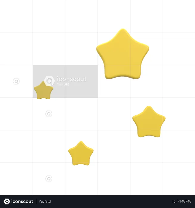 Stars  3D Icon