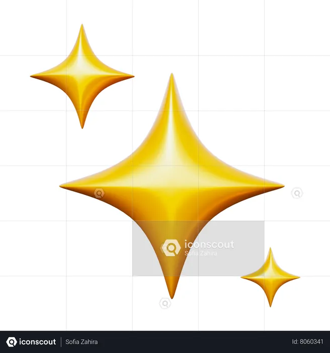 Stars  3D Icon