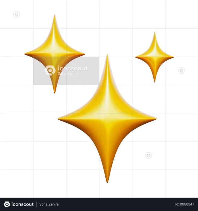 Stars  3D Icon