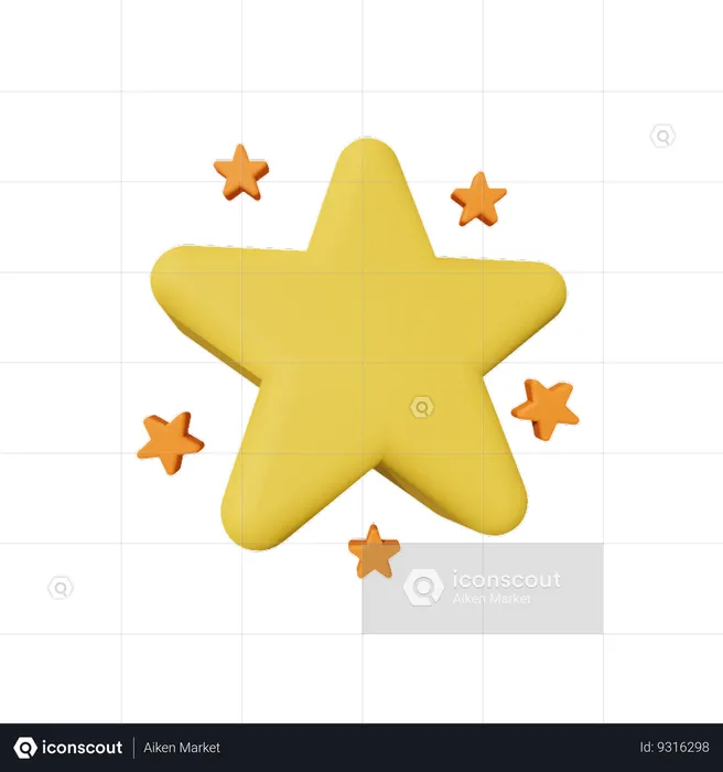 Stars  3D Icon