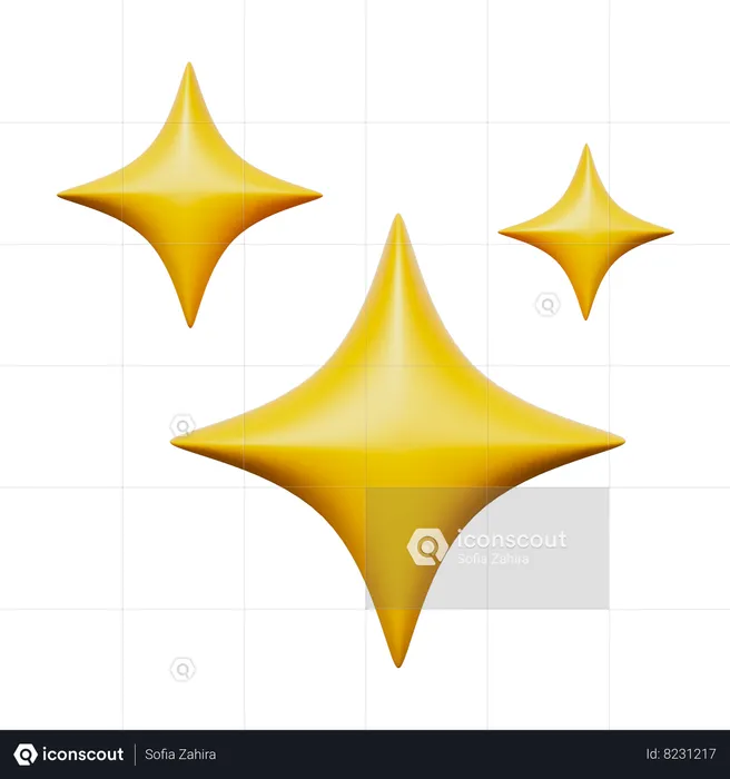 Stars  3D Icon